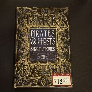 Pirates & Ghosts Short Stories Book with Black and Gold Design